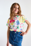 T-shirt imprimé multicolore Fille 4