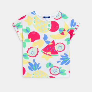 Girl's multicoloured printed T-shirt 1