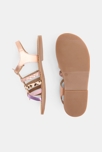 Sandales à brides irisées rose fille 3