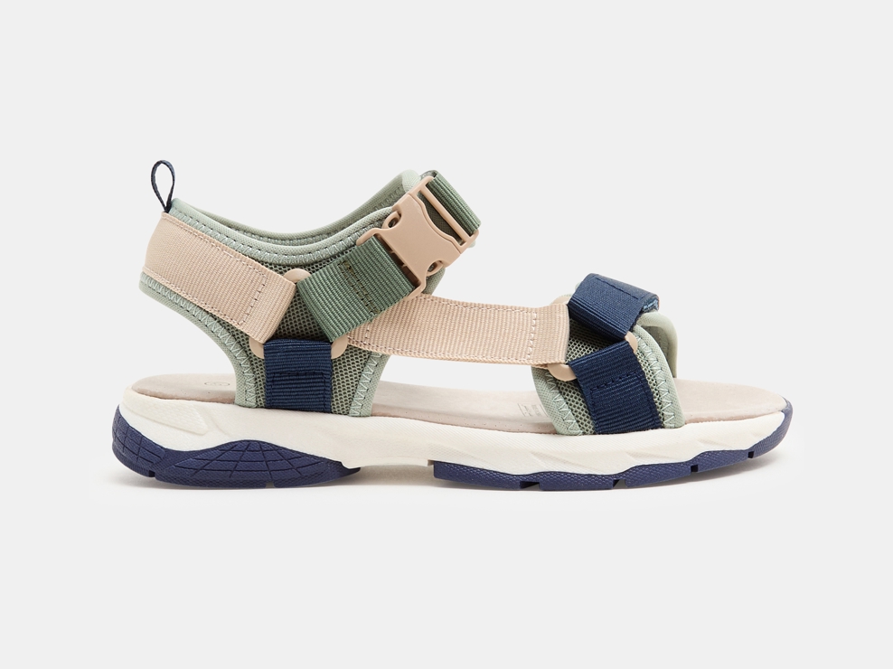 Blauwe all-terrain sandalen met klittenband voor jongens 1