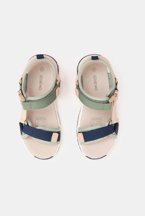 Blaue Allround-Sandalen mit Klettverschluss für Jungen 2