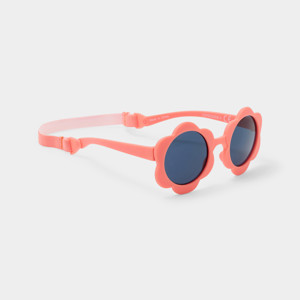 Lunettes de soleil roses fleuries bébé fille