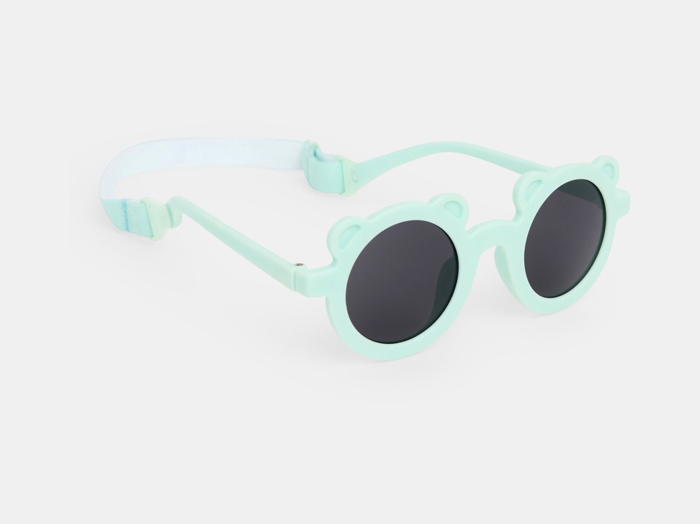 Bärenförmige Sonnenbrille in Türkisblau Kleinkind Mädchen 1