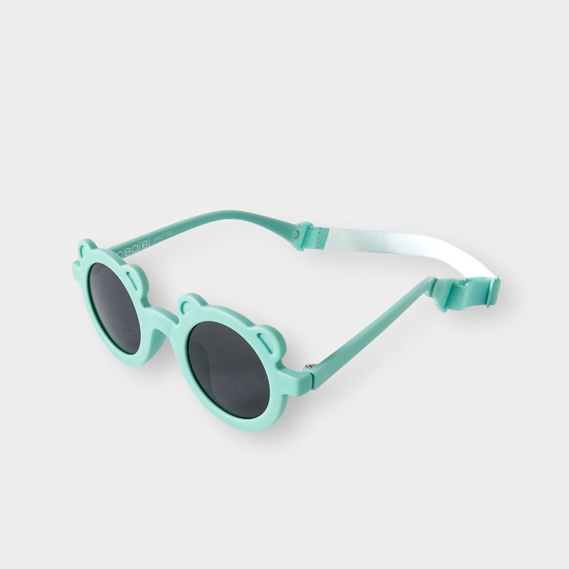 Grüne Sonnenbrille mit Bärchen Kleinkind Junge
