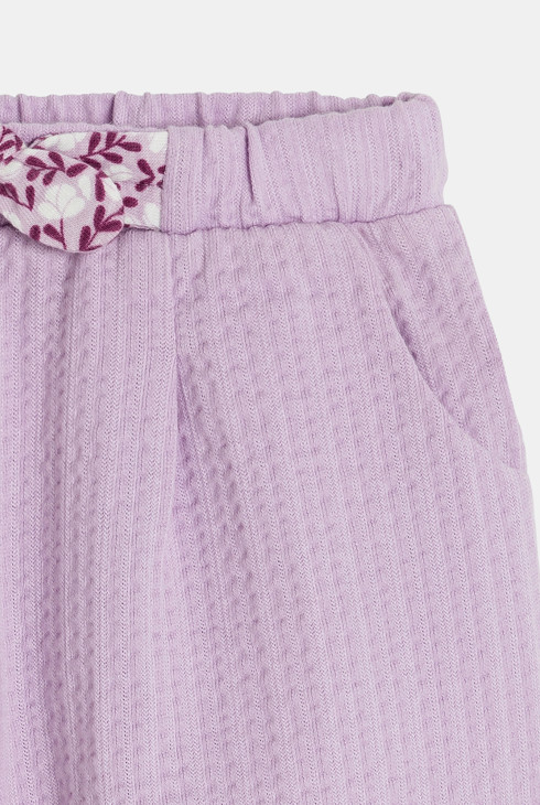 Leichte blasslila Shorts aus modischem Stoff Kleinkind Mädchen 2
