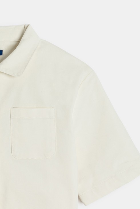 Kratka bež platnena jakna za djevojčice 2