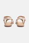 Sandales à brides cuir tressé irisé fille 4