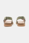 Sandales ouvertes cuir vert kaki garçon 4