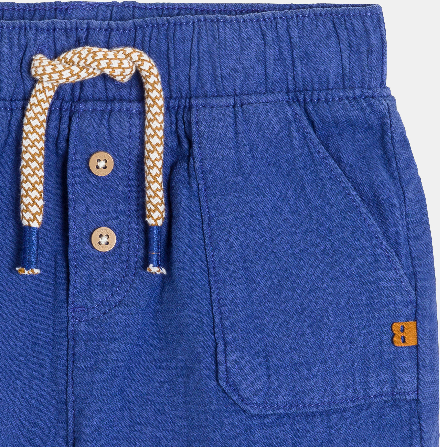 Baby boy's blue soft cotton shorts 2