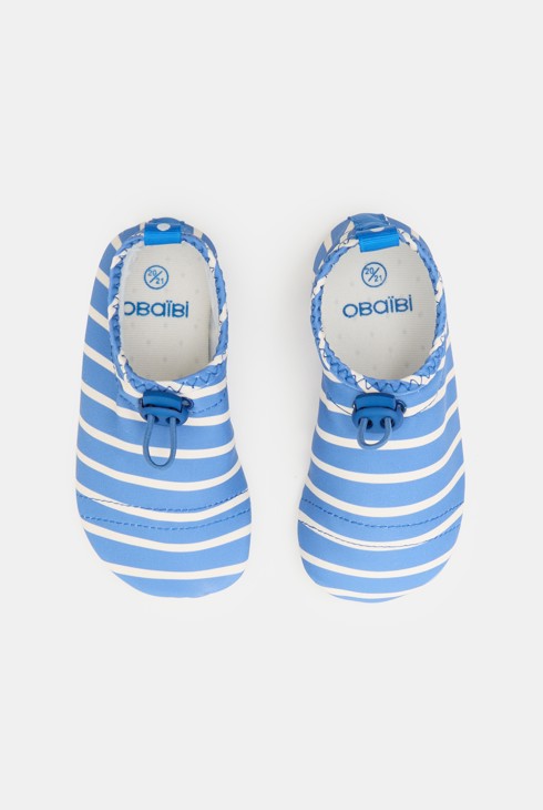 Sabates d'aigua de ratlles blaves bebè nen 2