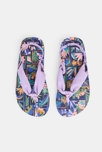 Tongs à fleurs bride tissu multicolores fille 2