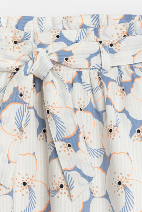 Jupe évasée imprimée bleu Fille 2