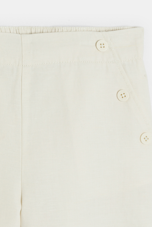 Hose mit Zwickel Ecru Mädchen