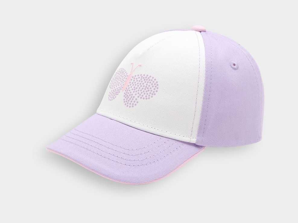 Cap Schmetterling violett Kleinkind Mädchen 1