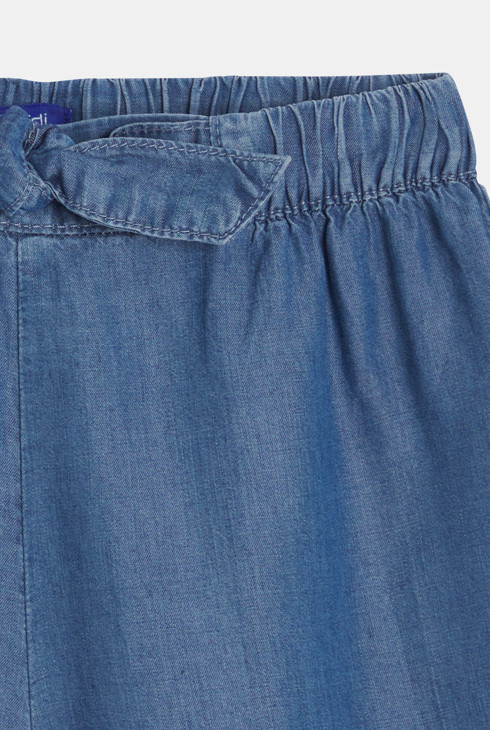 Short en denim light bleu Fille