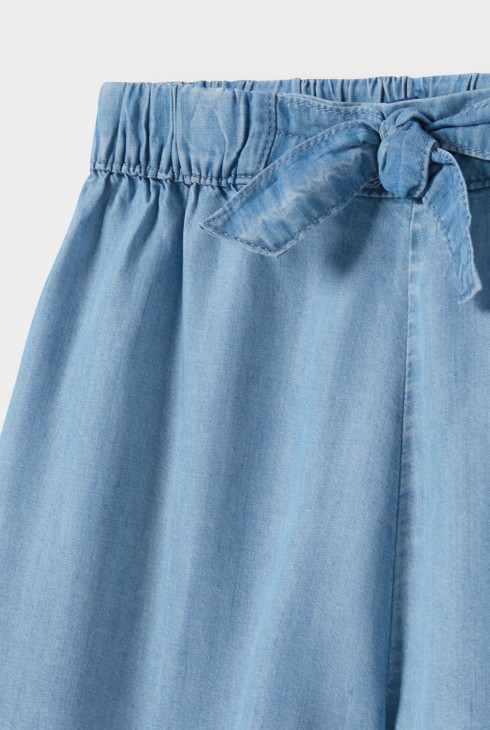 Pantalons curts de denim lleugers blau nena 2