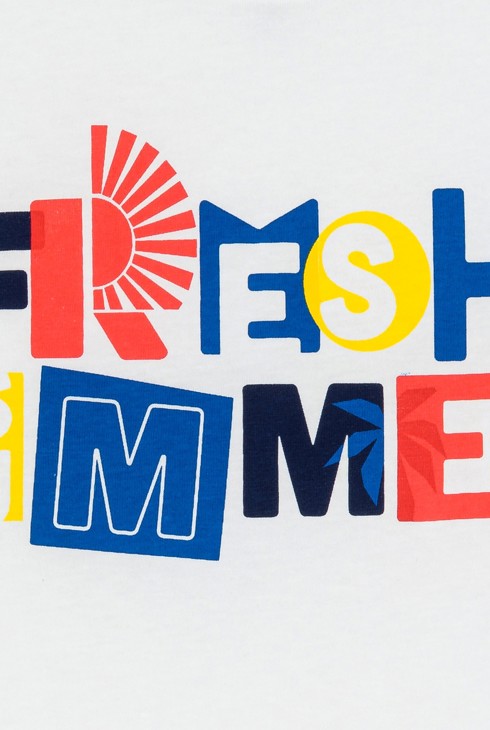 Débardeur à message blanc Garçon 2