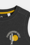 Anthrazitgraues Tanktop mit Aufschrift für Jungen 2
