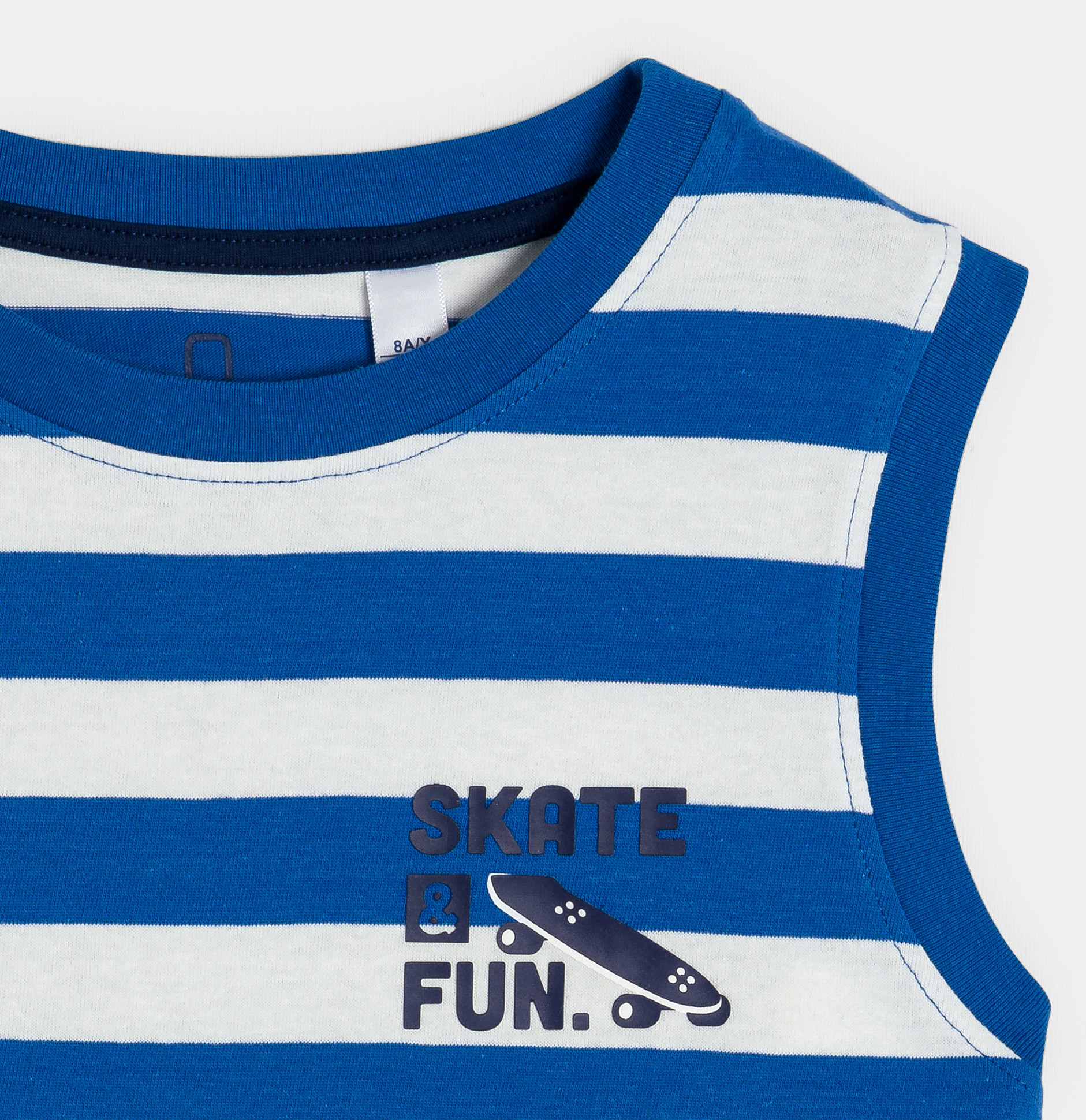 Débardeur rayé bleu Garçon