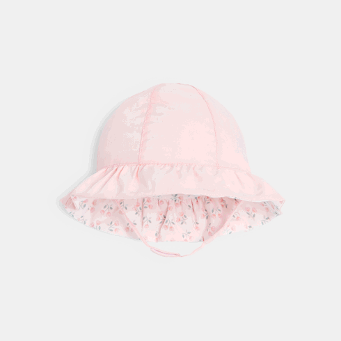 Glockenförmiger wendbarer Sonnenhut in Rosa Kleinkind Mädchen 2