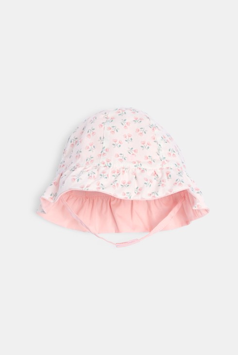 Glockenförmiger wendbarer Sonnenhut in Rosa Kleinkind Mädchen 2