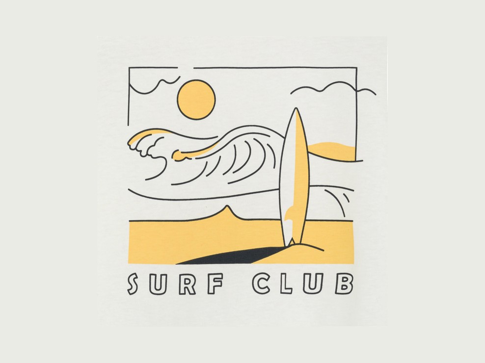 Pijama de 2 piezas de punto con motivo de surf negro niño 2