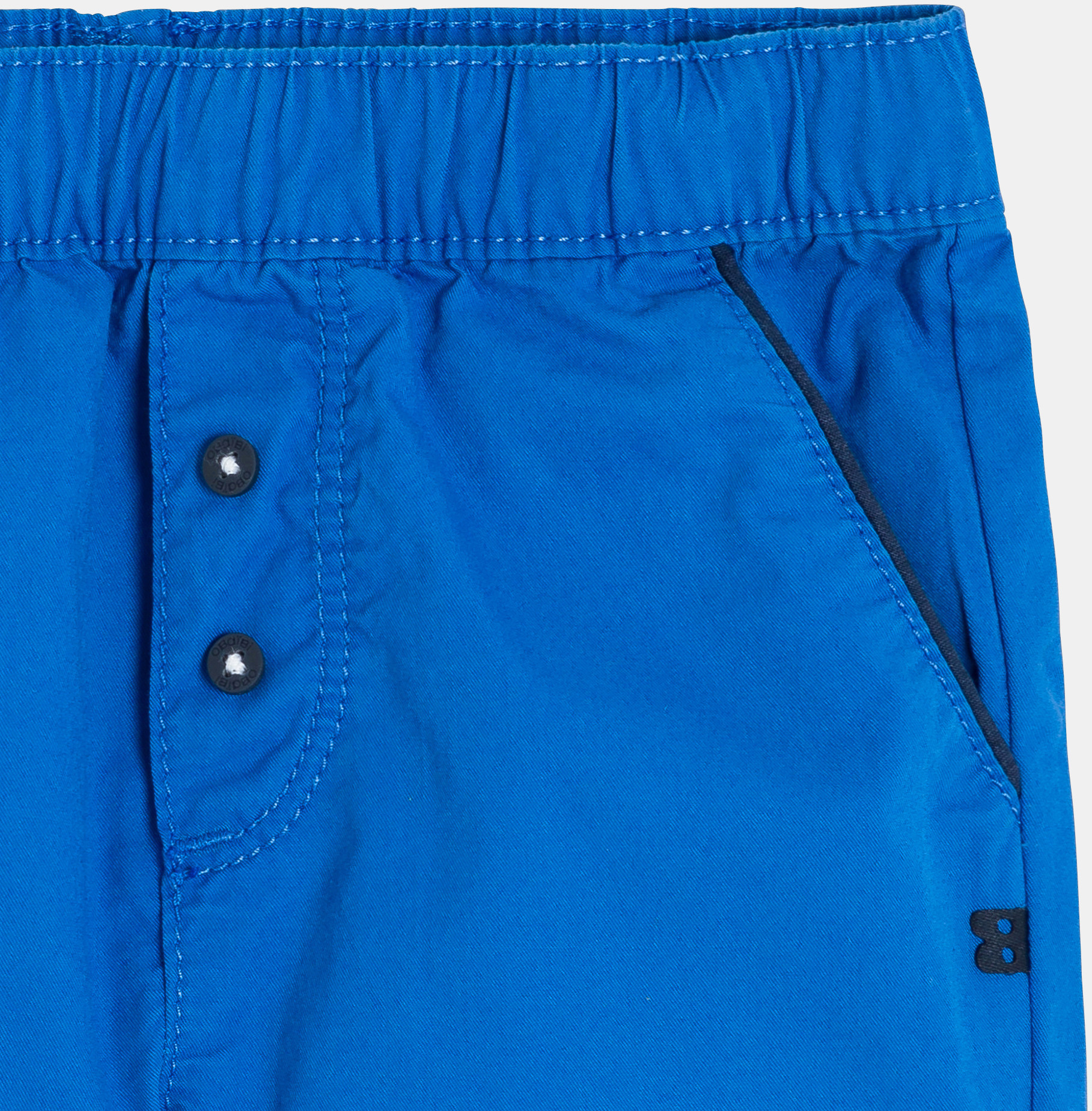 Blaue Shorts aus Baumwolltwill Kleinkind Junge 2