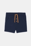Short jersey de coton rayé bleu bébé garçon