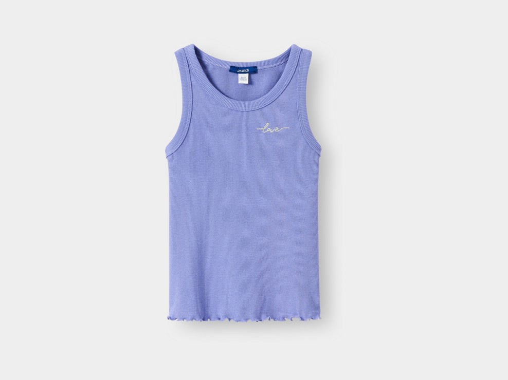 Débardeur bleu fille 2