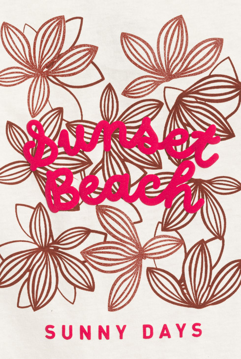 Débardeur à message blanc Fille 2