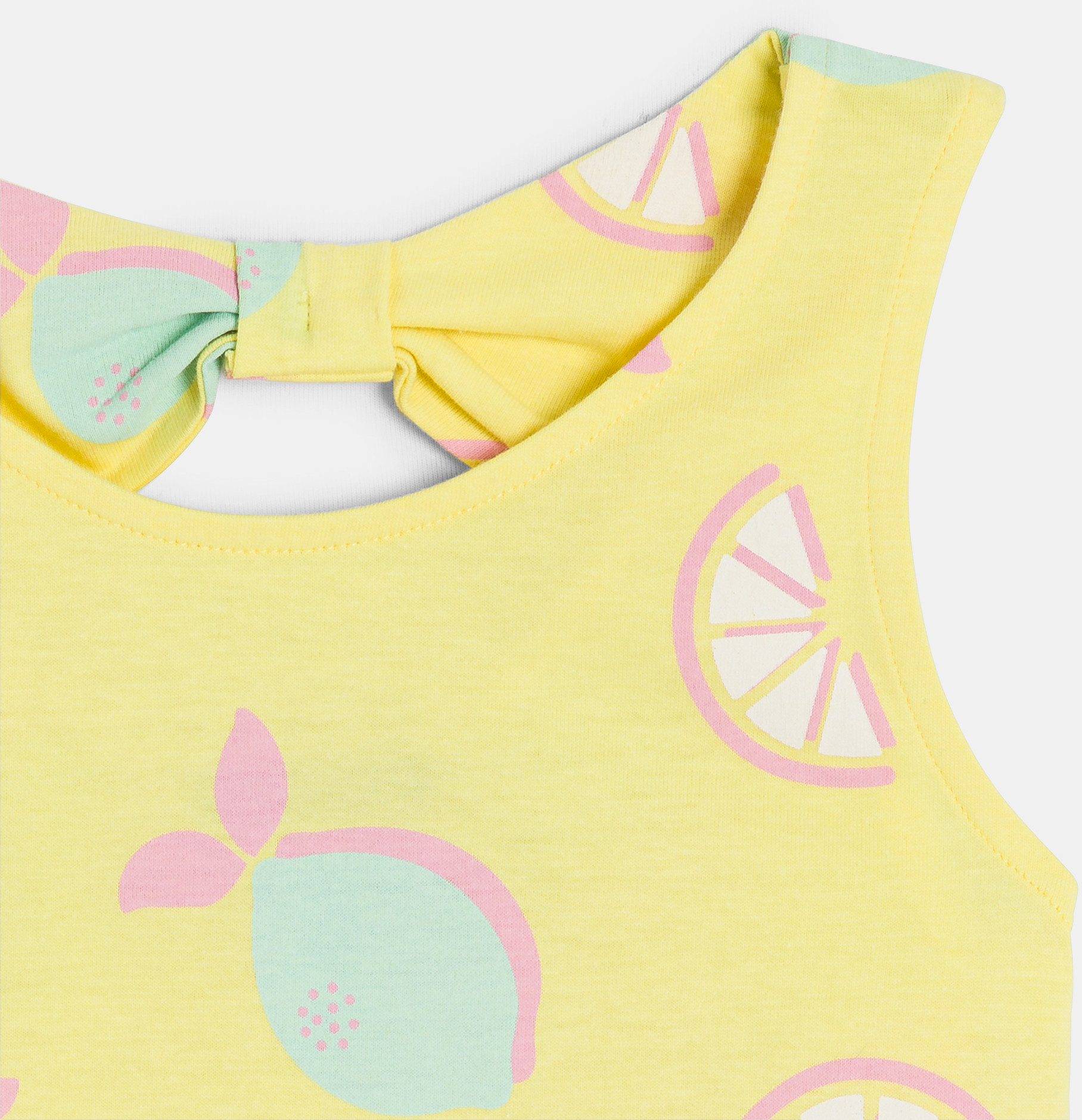 Débardeur imprimé citron jaune Fille