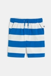 Bermuda en molleton doux rayé bleu Garçon