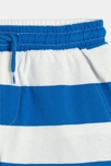 Bermuda en molleton doux rayé bleu Garçon 2