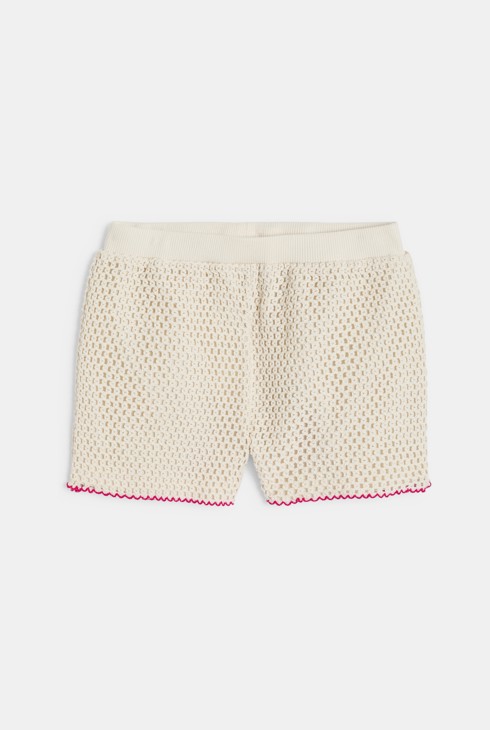 Kurzes gehäkeltes Set weiß Kleinkind Mädchen 2