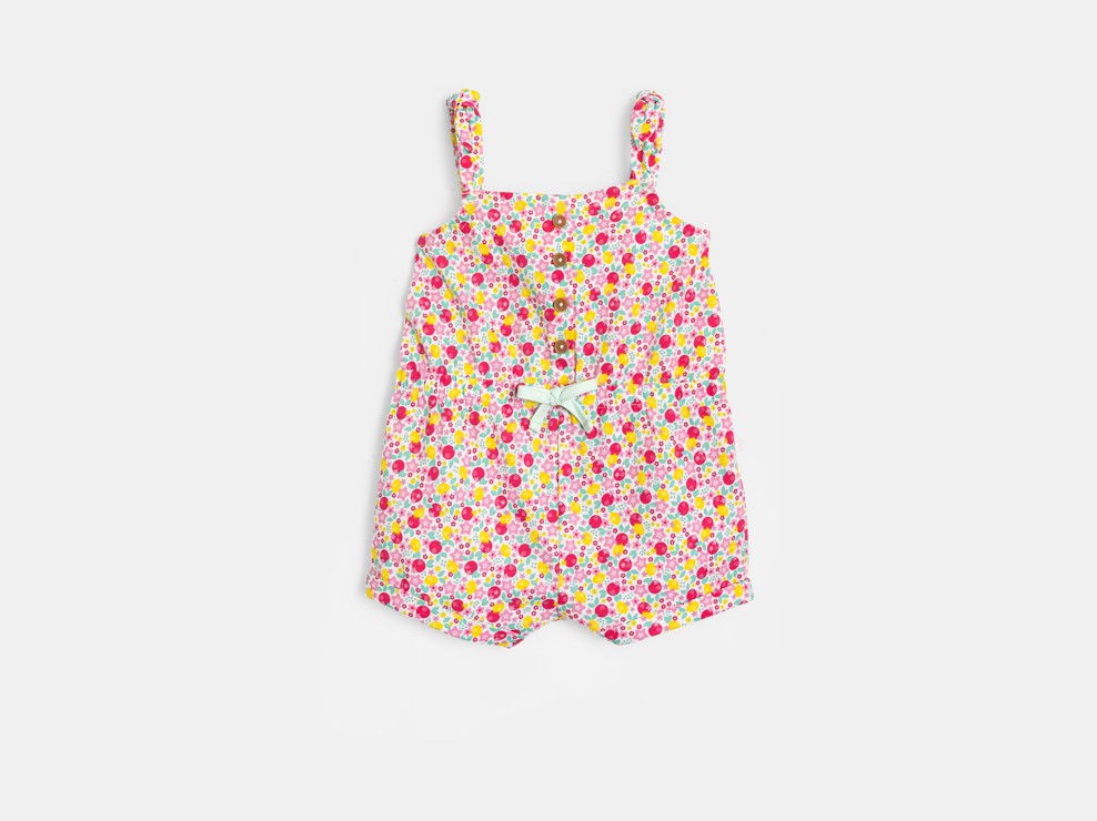 Combi courte fantaisie multicolore bébé fille 2