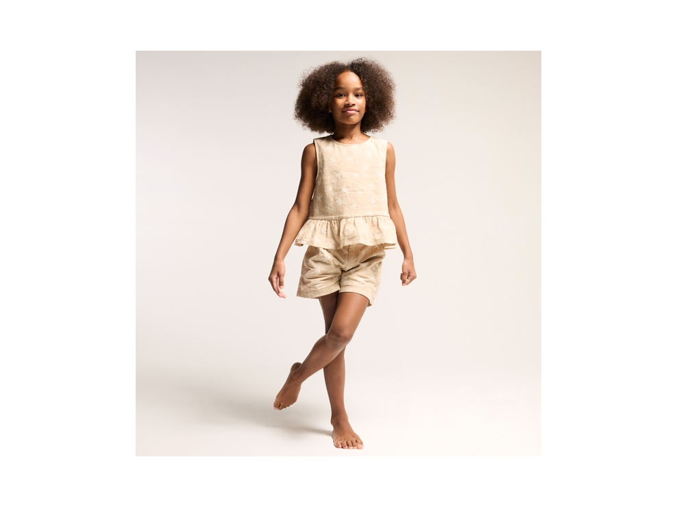 Short imprimé beige Fille 1
