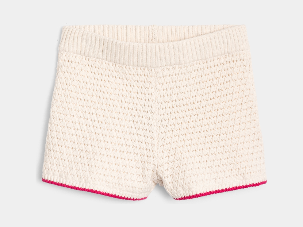 Short de ganchillo crudo niña 1