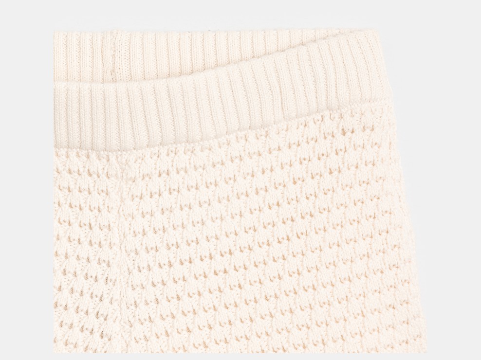 Short en crochet écru Fille 2