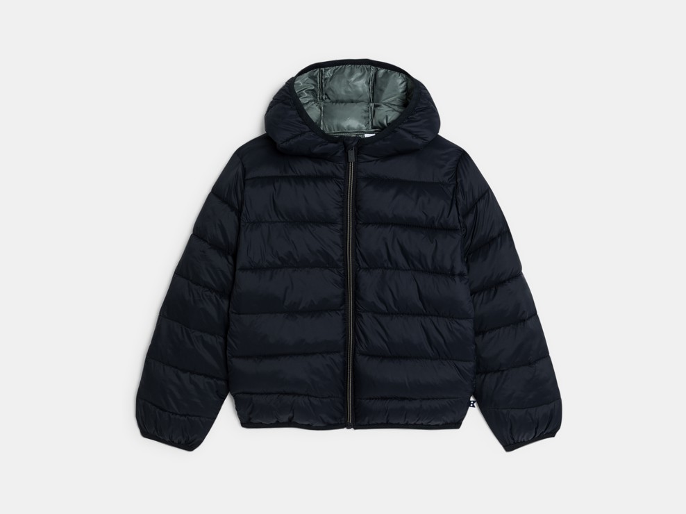 Steppjacke dunkelgrau Jungen 1