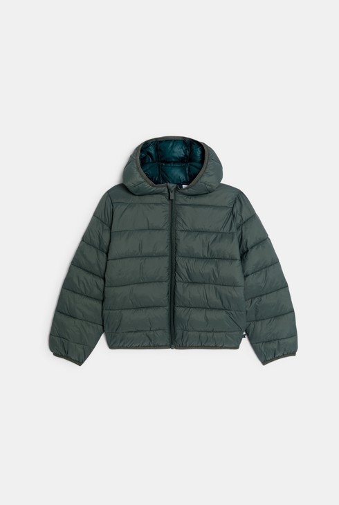 Zelena pernata jakna za dječake 2
