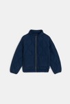 Blouson zippé matelassé léger bleu marine Garçon