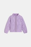 Blouson zippé matelassé léger mauve/violet Fille