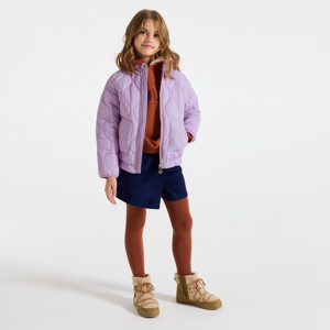 Jacke Reißverschluss gesteppt leicht blasslila/violett Mädchen