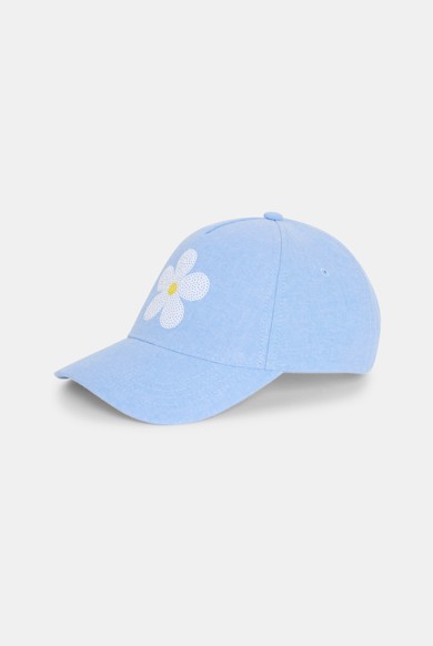 Casquette Fille Lipodo à Fleurs - Baseball Cap Réglable, Visière Courbée, Doublure Coton