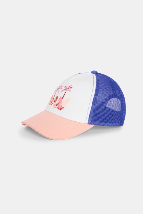 Rosa Cap mit Netz für Mädchen 2