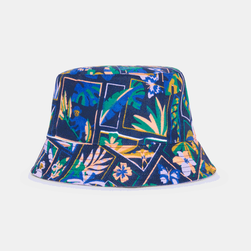 Wendbarer Sonnenhut einfarbig/gemustert für Mädchen 2