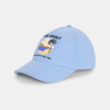 Casquette en denim motif brodé bleu Garçon