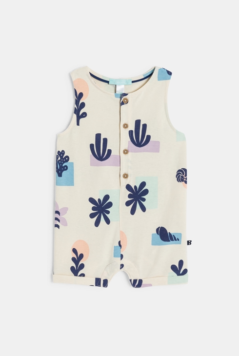 Combi courte jersey fantaisie multicolore bébé garçon