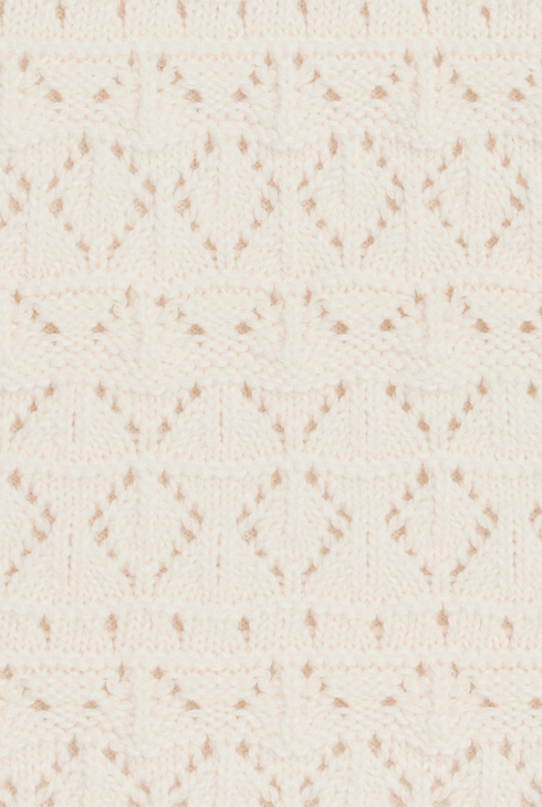 Pull débardeur au crochet beige Fille