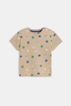 T-shirt animaux marron bébé garçon